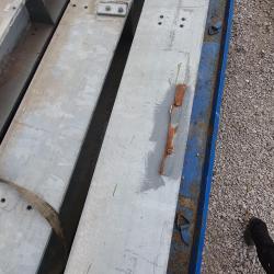 GALVANISED STEEL GIRDERS APPROX 14 INCH X 14 INCH X 20MM THICK