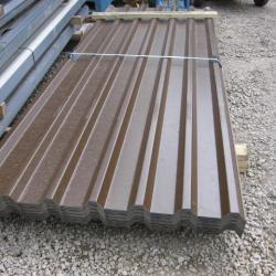 Vandyke Brown Plastic Coated 0.7mm Box Profile Roof Sheets