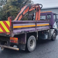 DIRECT COUNCIL IVECO 180E25 CRANE TIPPER LORRY