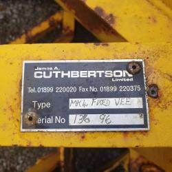 DIRECT COUNCIL CUTHBERTSON ' V ' SNOW PLOUGH