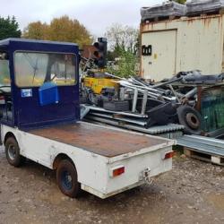 BRADSHAW 1248 ELECTRIC FLATBED TRUCK.