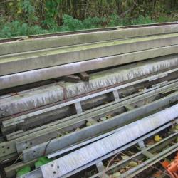 BOX BEAM MOTORWAY CRASH BARRIERS .