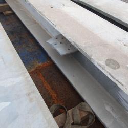 GALVANISED STEEL GIRDERS APPROX 14 INCH X 14 INCH X 20MM THICK