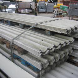 SECOND HAND / USED ROOFING SHEETS BOX PROFILE PLASTIC COATED