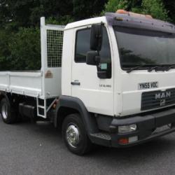 MAN 7.5 TON DROPSIDE TIPPER DIRECT COUNCIL
