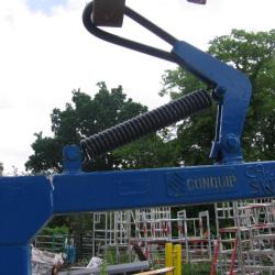 USED CONQUIP 2 TON SWL  CRANE FORK ATTACHMENT .