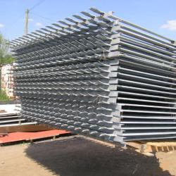 USED PALISADE FENCING PANELS APPROX 6FT HIGH