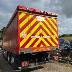 DIRECT FIRE SERVICE MAN TGA 6X2 CURTAINSIDER C/W MOFFET SOCKETS