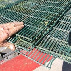 ANTI CLIMB WIRE MESH FENCING PANELS. .