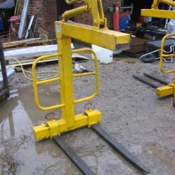 2 TONNE CRANE FORKS GOOD USED CONDITION