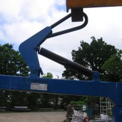 USED CONQUIP 2 TON SWL  CRANE FORK ATTACHMENT .