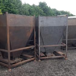 STEEL HOPPER / PALLET STORAGE BIN .