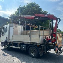 LEYLAND DAF LF EURO 6 POLE ERECTION CRANE LORRY C/W AUGER