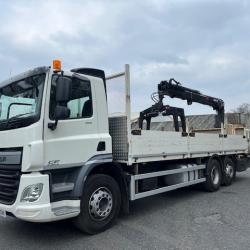 DAF CF 370 DROPSIDE HIAB 158-2 CRANE.