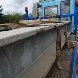 GALVANISED STEEL GIRDERS APPROX 14 INCH X 14 INCH X 20MM THICK