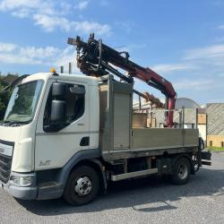 LEYLAND DAF LF EURO 6 POLE ERECTION CRANE LORRY C/W AUGER