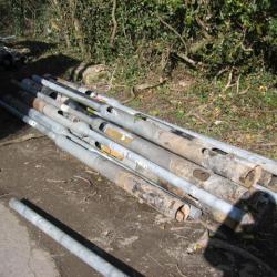 USED LAMP POLE APPROX 12 / 13 FT LONG