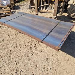2 METRE X 1 METRE X 4mm FLAT STEEL SHEETS .