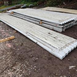 SECOND HAND / USED BOX PROFILE ROOFING SHEETS .