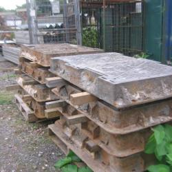 VARIOUS CAST IRON MANHOLES & GRIDS .