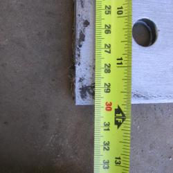 HEAVY DUTY GALVANISED STEEL GIRDER POST C/W BASE PLATE .