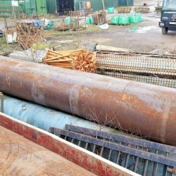 LARGE 20FT LONG STEEL PIPE .... 3FT DIAMETER