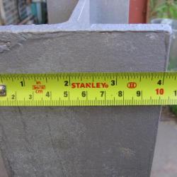 HEAVY DUTY GALVANISED STEEL GIRDER POST C/W BASE PLATE .