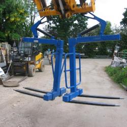 USED CONQUIP 2 TON SWL  CRANE FORK ATTACHMENT .