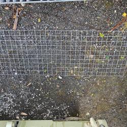 GALVANISED STEEL MESH PANEL APPROX 84 X 21 INCH WIDE. 7ft x 1ft9