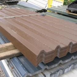 Vandyke Brown Plastic Coated 0.7mm Box Profile Roof Sheets