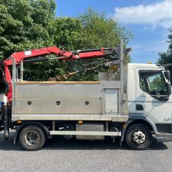 LEYLAND DAF LF EURO 6 POLE ERECTION CRANE LORRY C/W AUGER