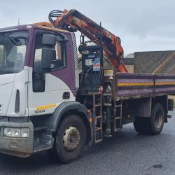 DIRECT COUNCIL IVECO 180E25 CRANE TIPPER LORRY