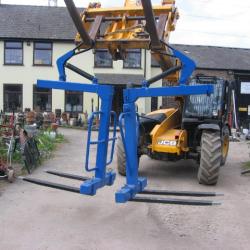 USED CONQUIP 2 TON SWL  CRANE FORK ATTACHMENT .