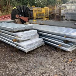 1 ft OF PLAIN GALVANISED BOX PROFILE ROOFING SHEETS