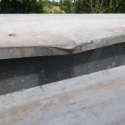 GALVANISED STEEL GIRDERS APPROX 14 INCH X 14 INCH X 20MM THICK