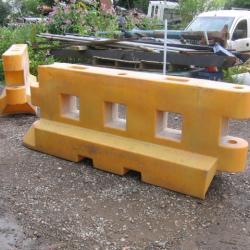 PLASTIC SAFETY BARRIERS. .