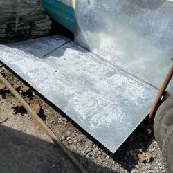 GALVANISED FLAT STEEL SHEET 2000 X 1250 X0.5MM .