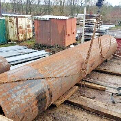 LARGE 20FT LONG STEEL PIPE .... 3FT DIAMETER