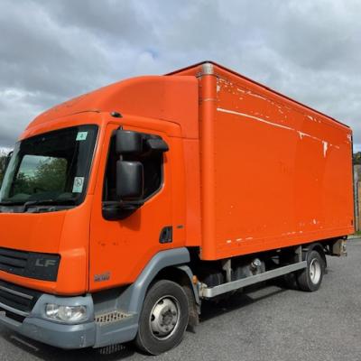 DAF LF150 18ft LONG BOX TRUCK WITH TUCKAWAY TAIL LIFT.