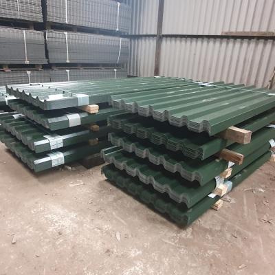 JUNIPER GREEN PLASTIC COATED BOX PROFILE ROOFING SHEETS