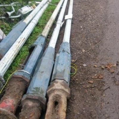 CAST IRON REVO LAMP POLES PARCEL OF 10