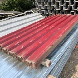 8FT PLASTIC COATED BOX PROFILE ROOFING SHEET .
