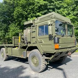DIRECT MOD MAN HX60 18.330 4X4 CRANE FLATBED TRUCK